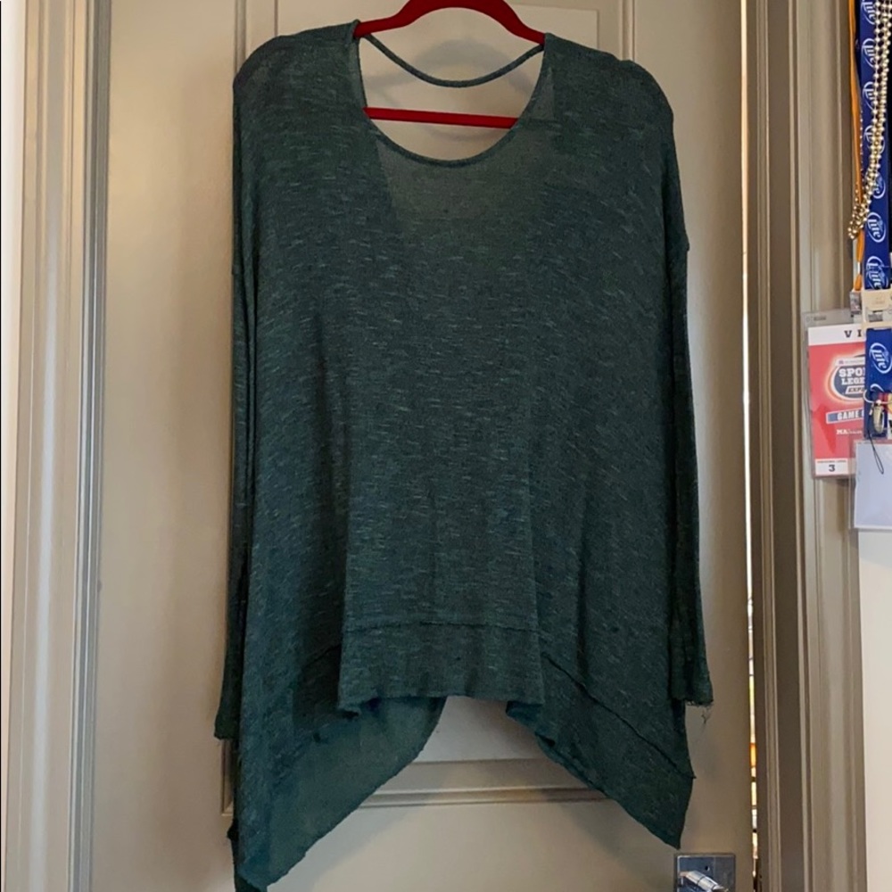 free people open back sweater